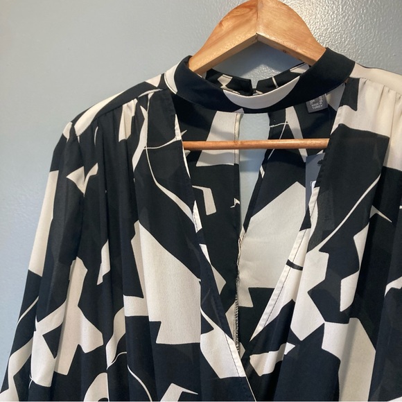 Primark UK Abstract Print Dress with Cut-Out Neckline BNWT Cocktail Party Dress - Picture 3 of 13